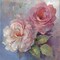 Roses on Blue I Crop Poster Print by Peter McGowan - Item # VARPDX32565